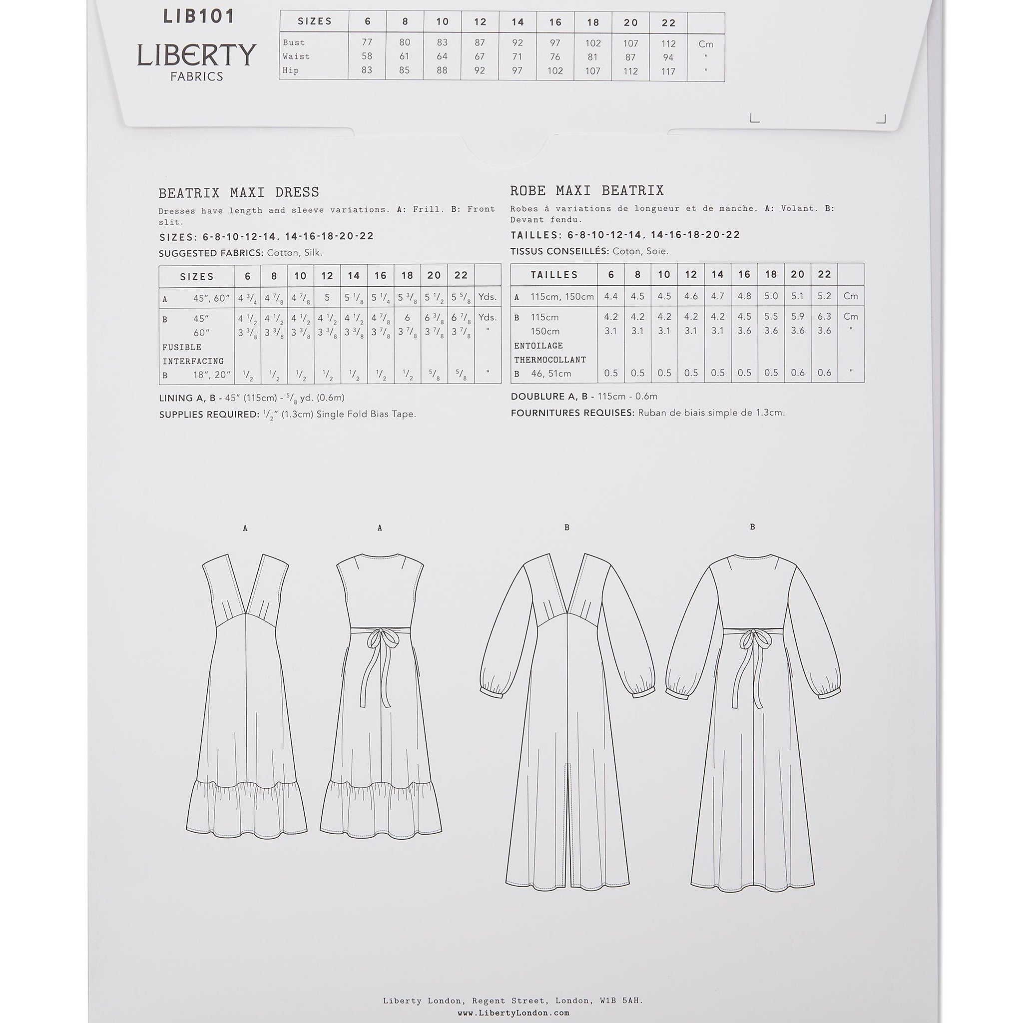 Liberty Fabrics - Beatrix Maxi Dress
