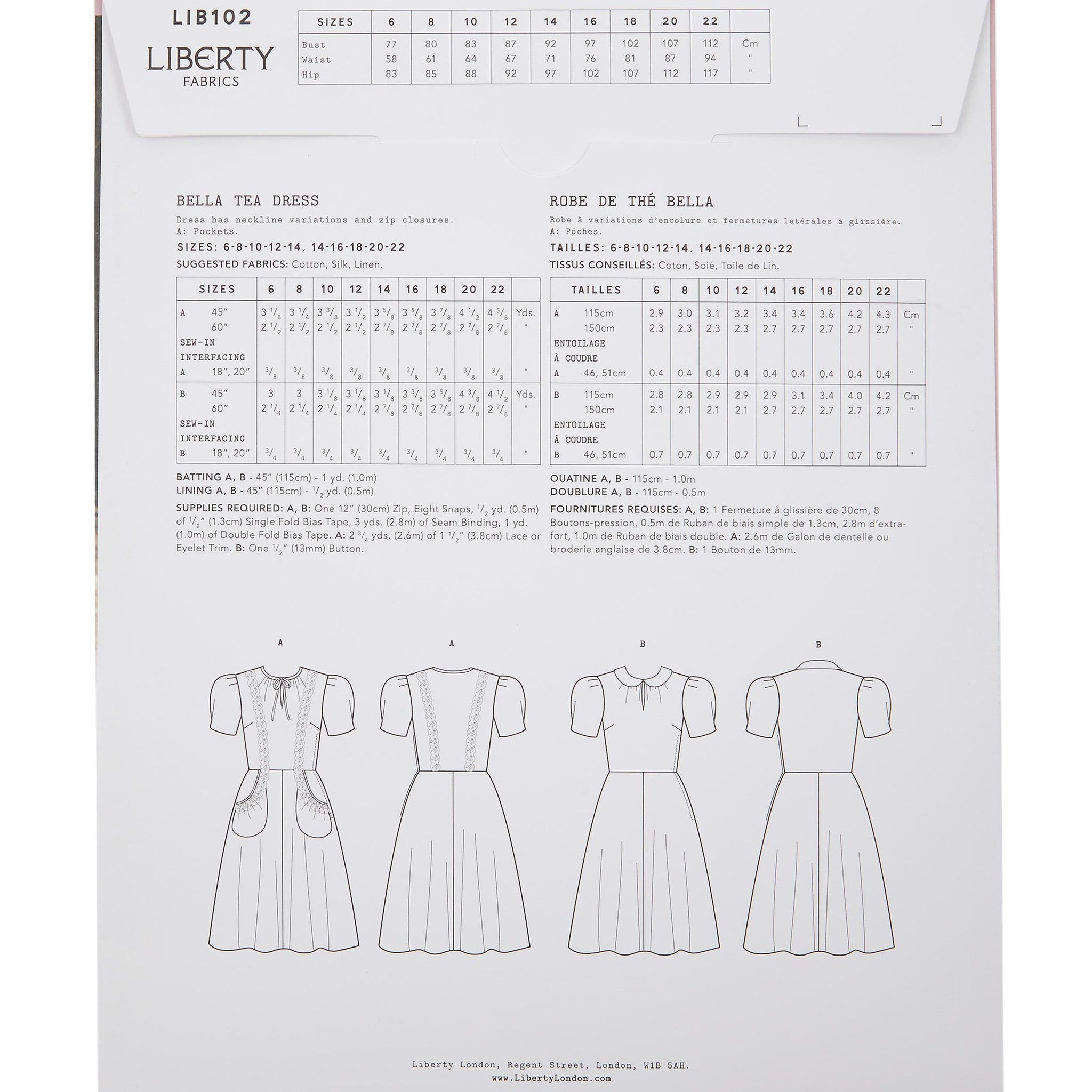 Liberty Fabrics - Bella Tea Dress
