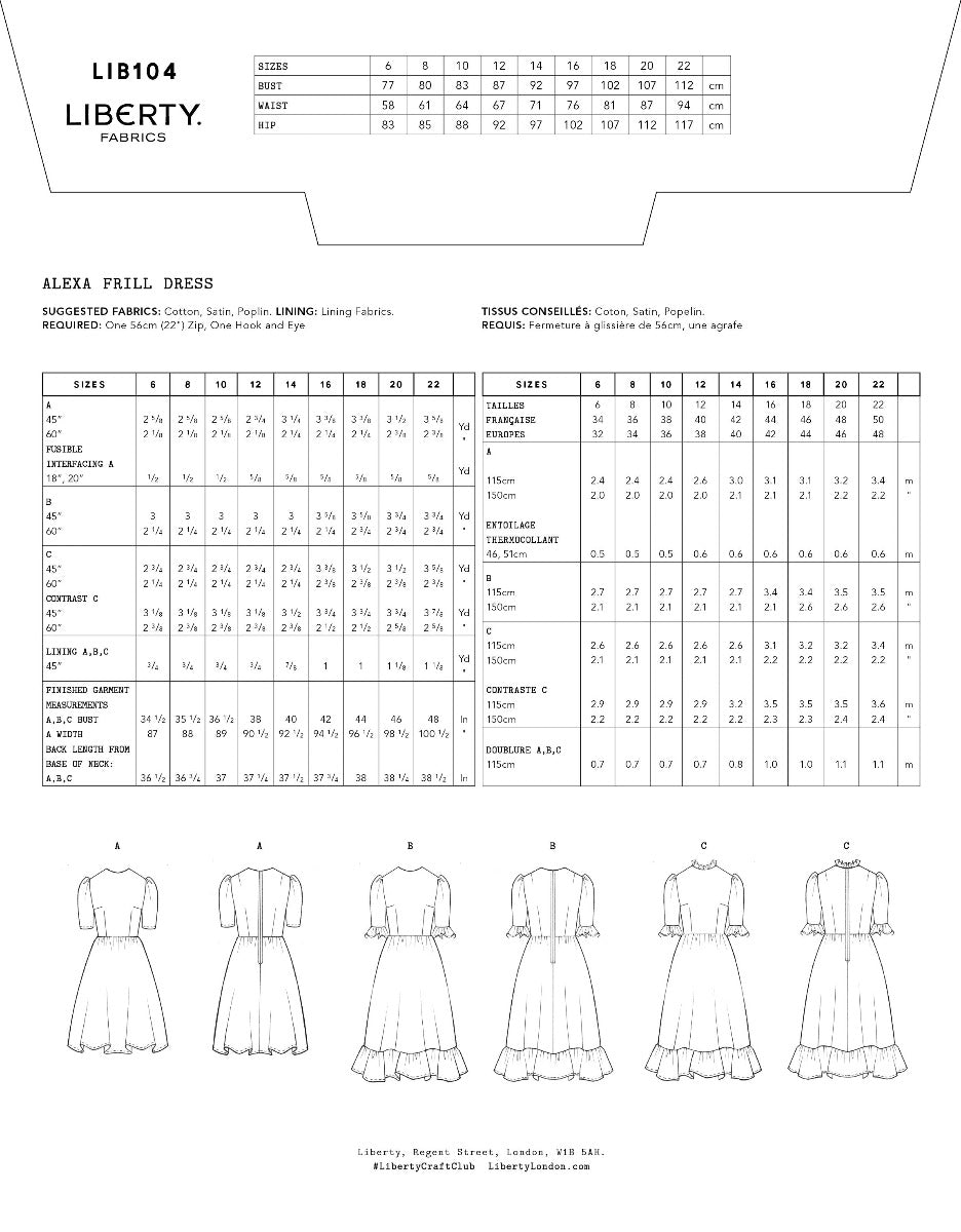 Liberty Fabrics - Alexa Frill Dress