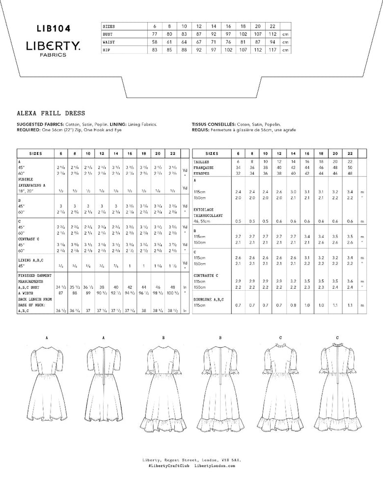 Liberty Fabrics - Alexa Frill Dress