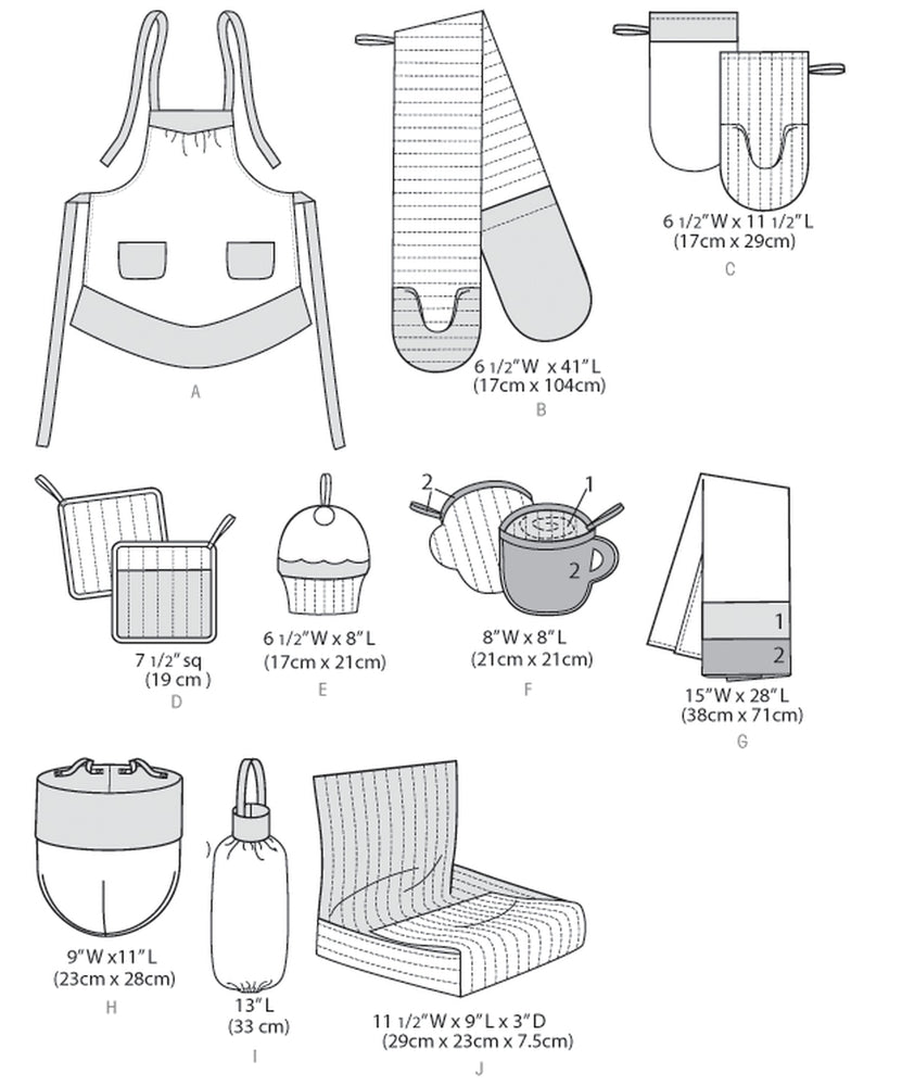 McCall's Crafts 6978 - Apron and Kitchen Accessories