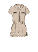 McCall's 7330 - Misses' Button-Up Utility Jumpsuits and Rompers