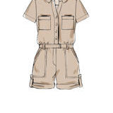 McCall's 7330 - Misses' Button-Up Utility Jumpsuits and Rompers