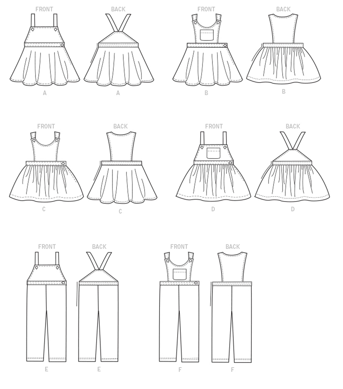 McCall's Girl's 7459 - Dungarees and Overalls