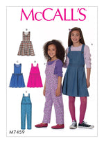 McCall's Girl's 7459 - Dungarees and Overalls