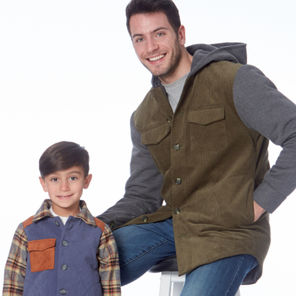 McCalls 7638 Mens' & Boys' - Lined Button-Front Jackets
