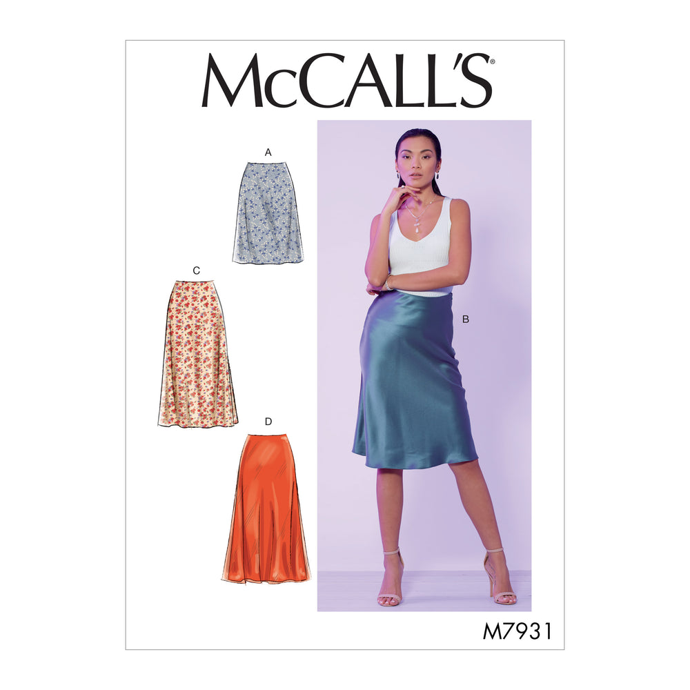 McCall's 7931 - Misses' Skirts - Bias Cut