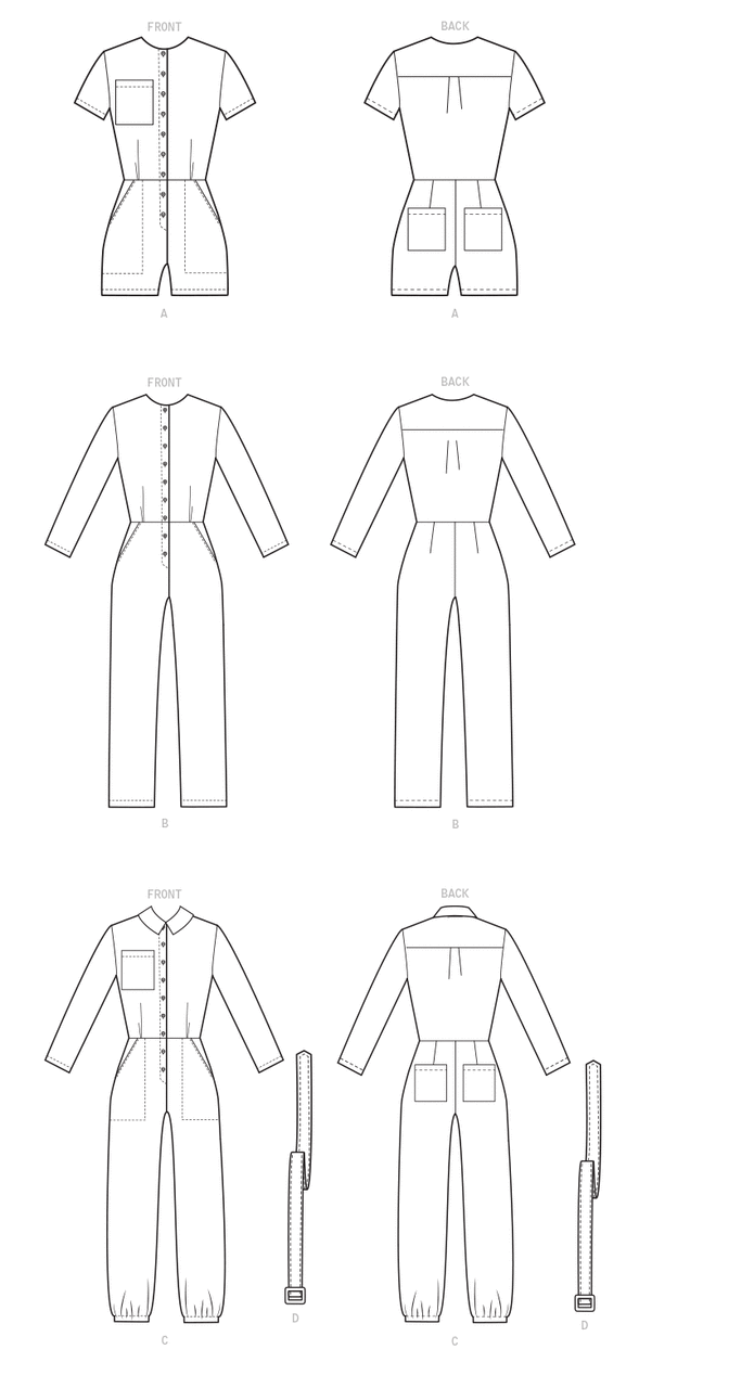 McCall's 8046 - Misses Romper, Jumpsuit, & Belt #TrudyMcCalls