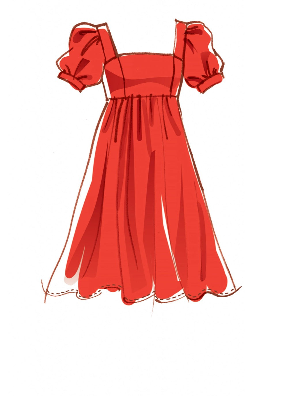 McCall's 8108 - Misses' Empire Seam Gathered Dresses