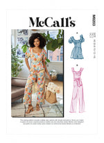 McCall's 8203 - Romper and Jumpsuit with Neck Detail and Sash
