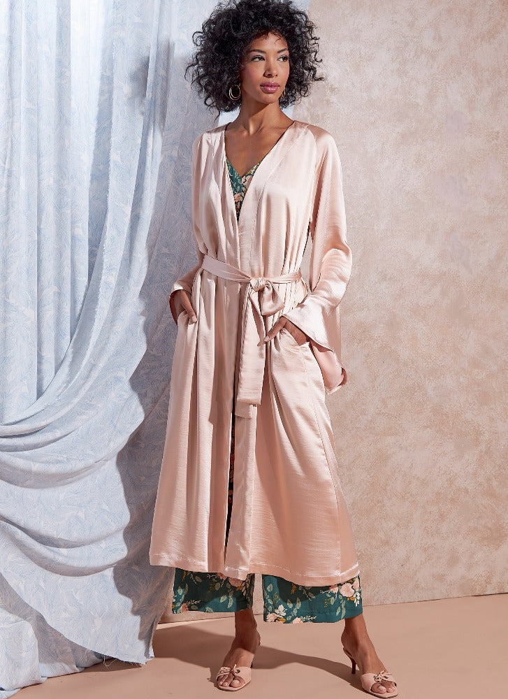 McCalls 8261  - Misses' Playsuit, Jumpsuit, Robe with Sash