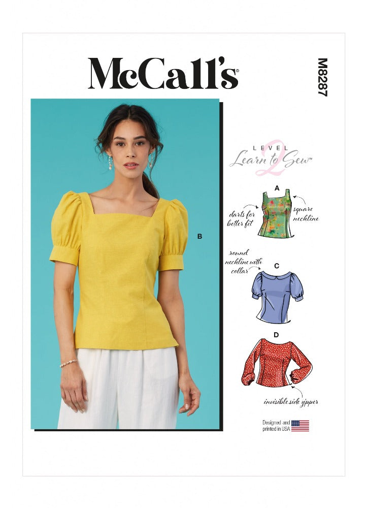 McCall's 8287 - Misses' Tops