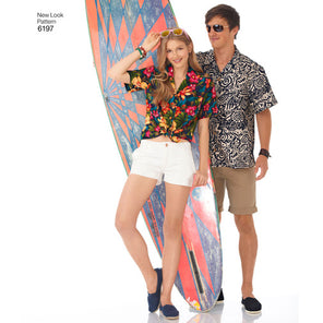 New Look 6197 - Unisex Misses' & Men's Shirts