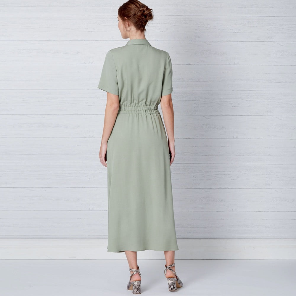 New Look Women's 6651 - Misses' Button Front Dress