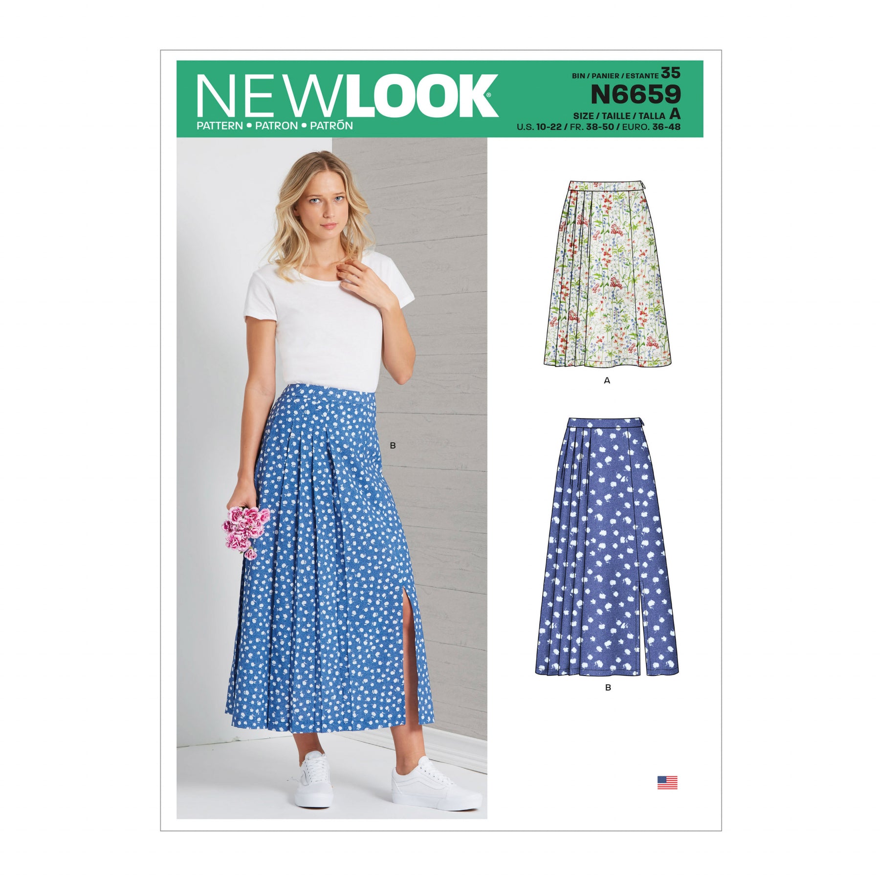 New Look Sewing Pattern - 6659 A-Line Skirts | Adult Dressmaking | Ray ...