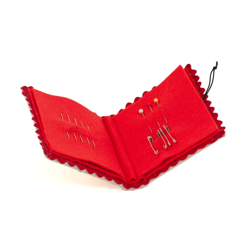 Sewing Needle Case - Embroidered Wildflowers