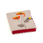 Sewing Needle Case - Embroidered Wildflowers