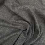 Organic Cotton Ribbed Jersey - Melange Grey