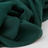 organic cotton dark green coloured fleece