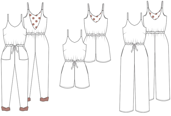 Untitled Thoughts - Olive Jumpsuit - PDF Pattern