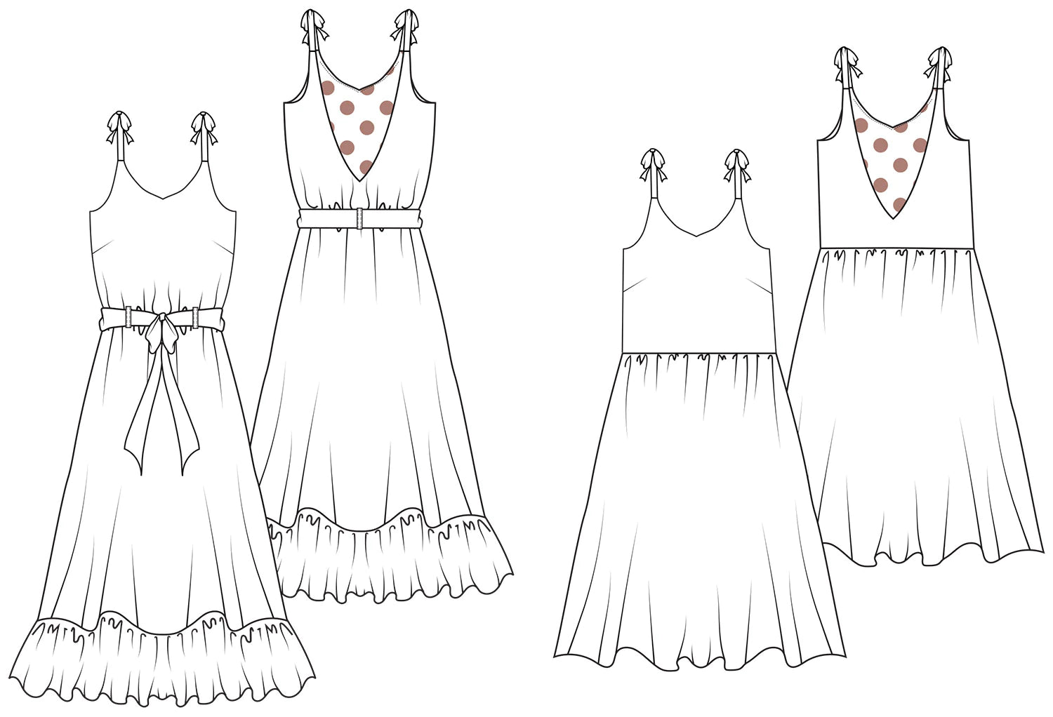 Untitled Thoughts - Olive Dress - PDF Pattern