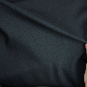 Organic Cotton Pointelle Jersey - Black