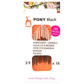 Pony 04843 - Embroidery Crewel Sizes 3-9 - Nickel Free