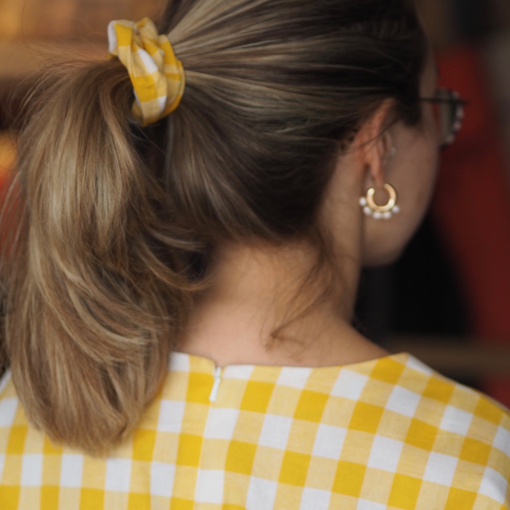 Wide Cotton Gingham - Bright Pink/White 2mm