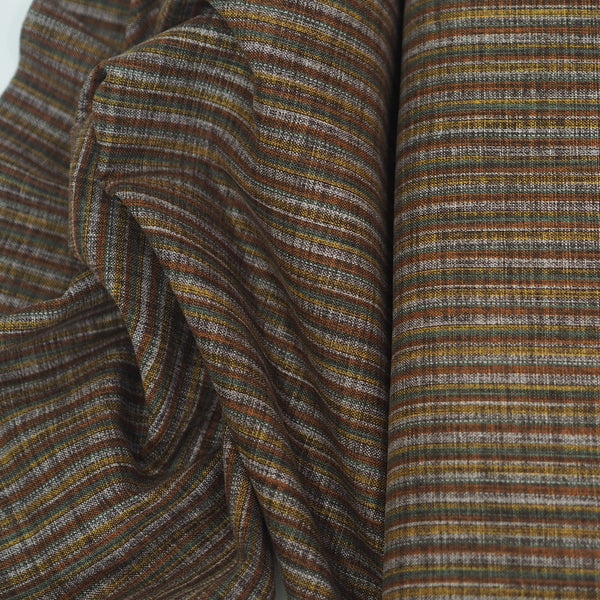 Japanese Cotton Print - Nara Homespun - Rust