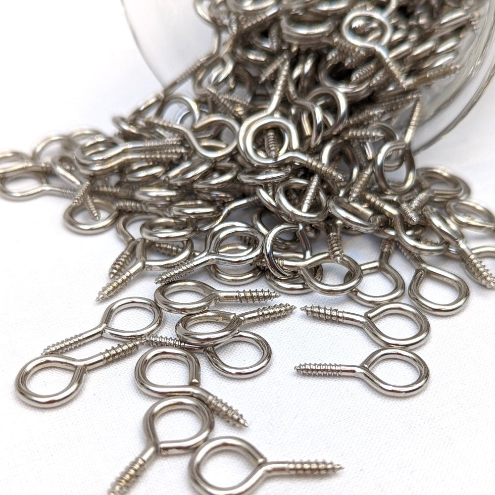 Curtain Wire Eyes - Silver