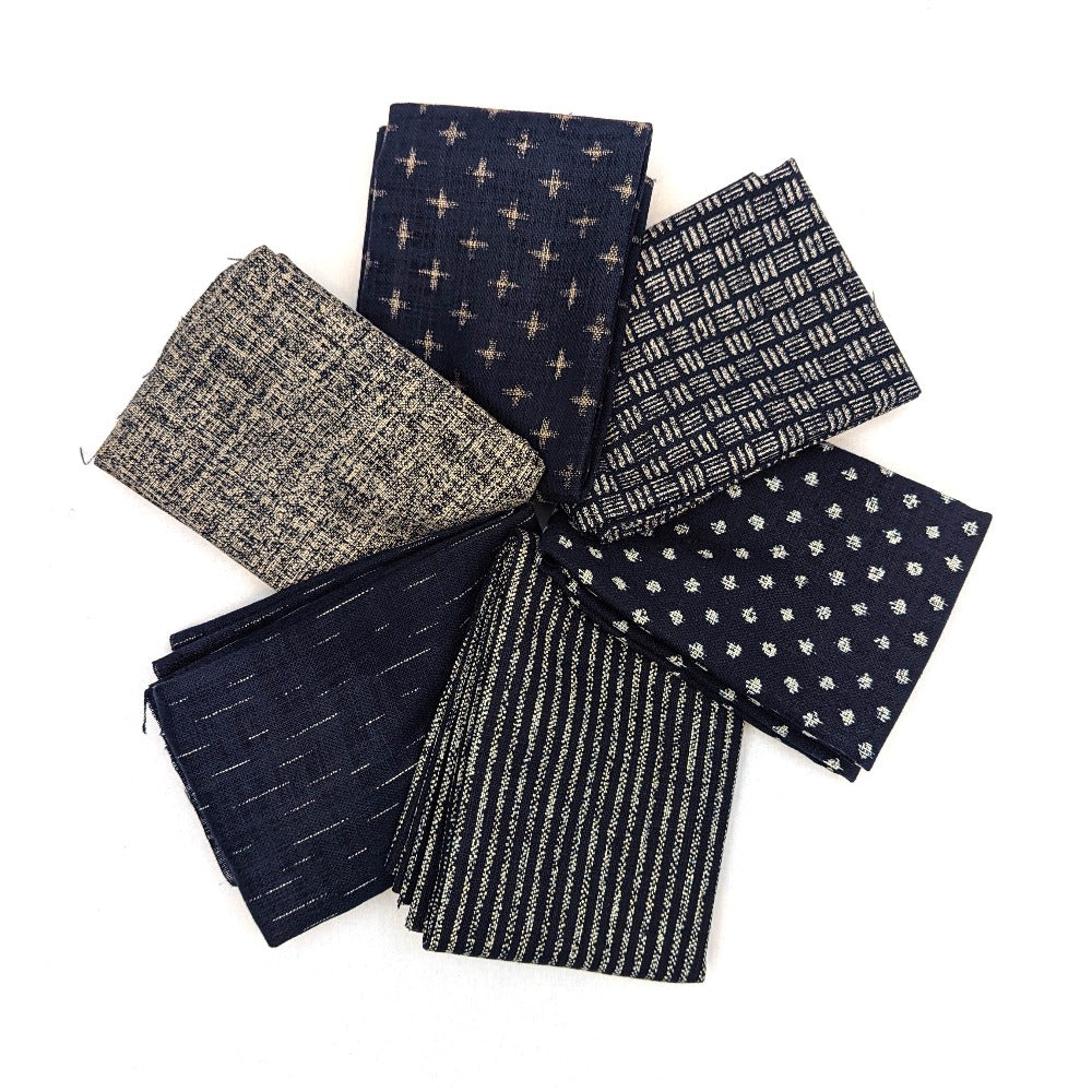 Sevenberry Indigo - Fat Quarter Bundle of 6
