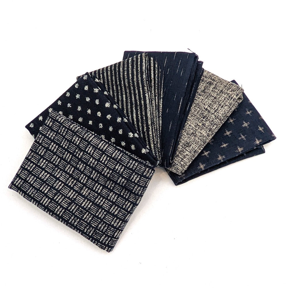 Sevenberry Indigo - Fat Quarter Bundle of 6