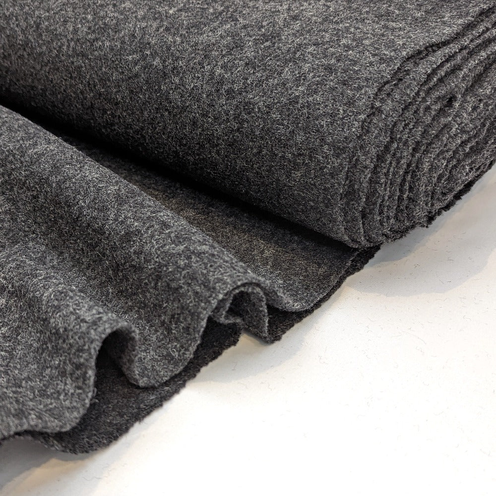 Boiled Wool - Dark Grey