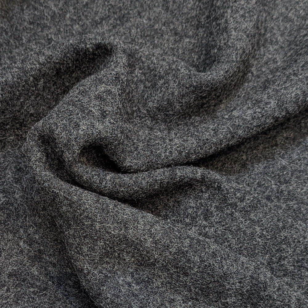 Boiled Wool - Dark Grey | Plain Fabrics | Ray Stitch