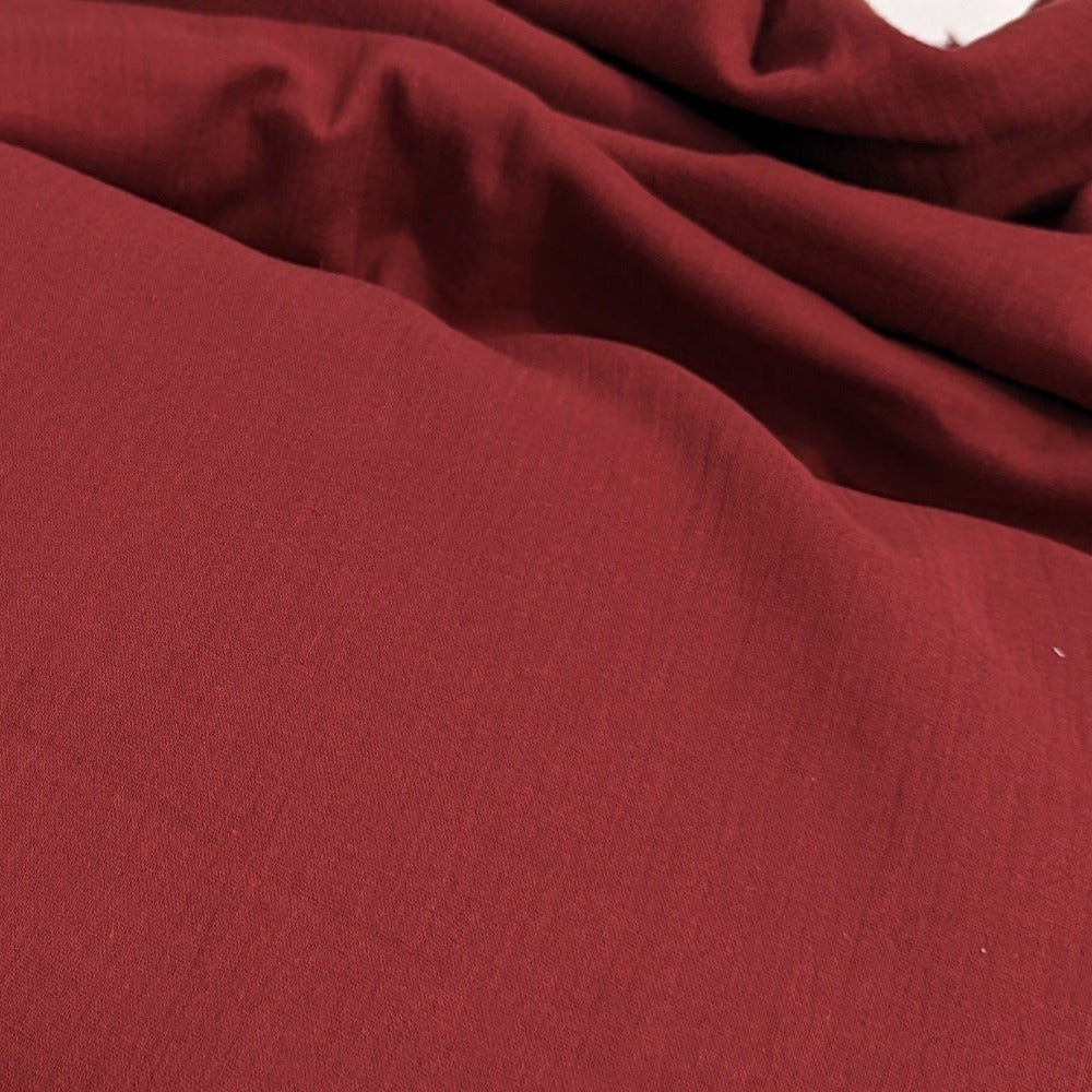 Cotton Double Gauze - Burgundy