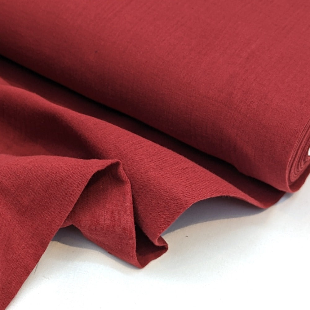 Cotton Double Gauze - Burgundy