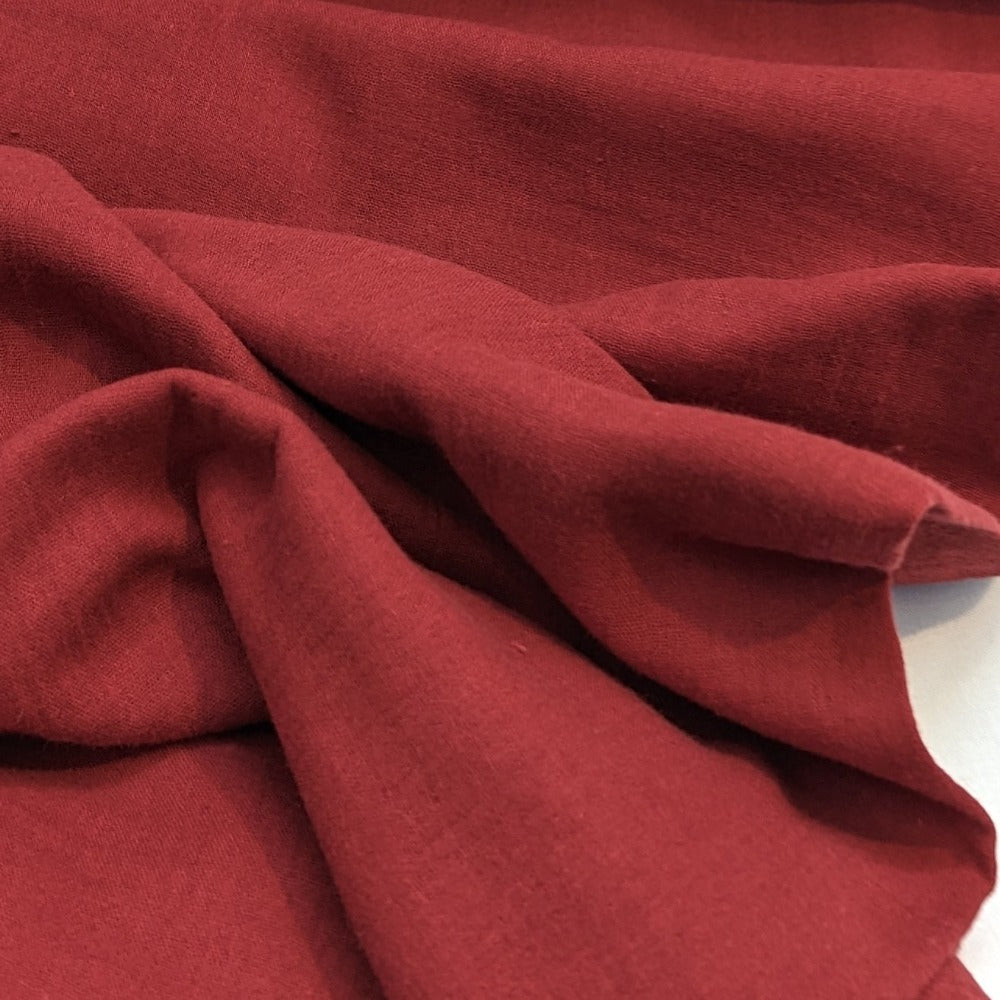 Cotton Double Gauze - Burgundy