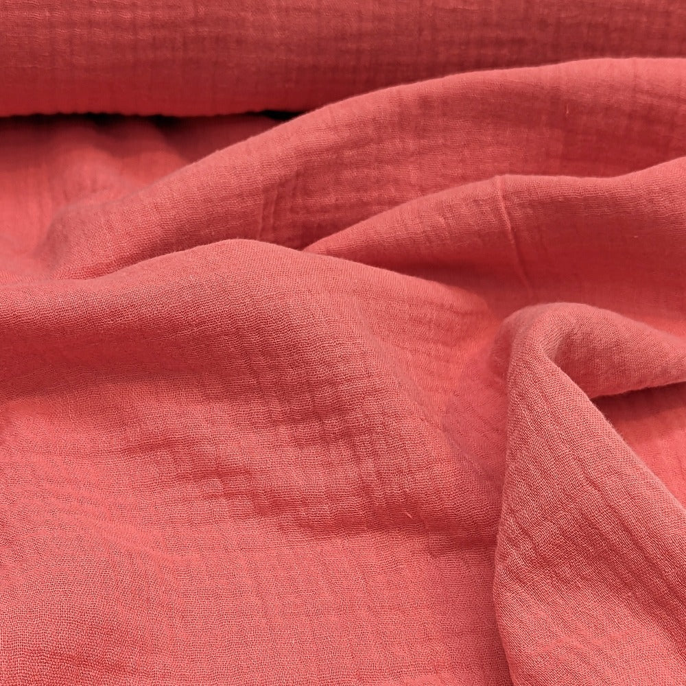 Cotton Double Gauze - Bubblegum