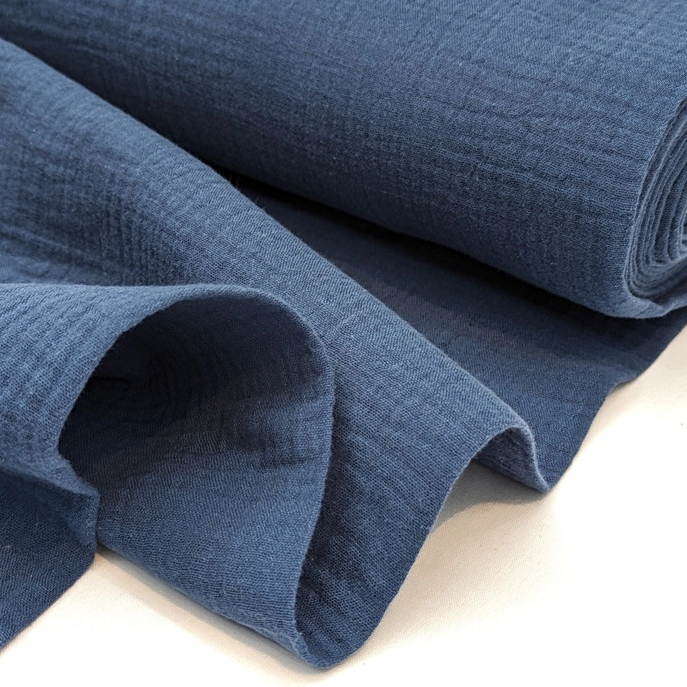 Cotton Double Gauze - Denim