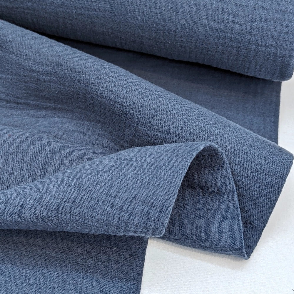 Cotton Double Gauze - Denim
