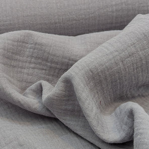 Cotton Double Gauze - Pale Grey