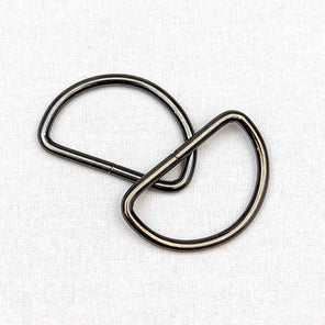 D-Rings - 32mm Gunmetal Grey - Set of 2