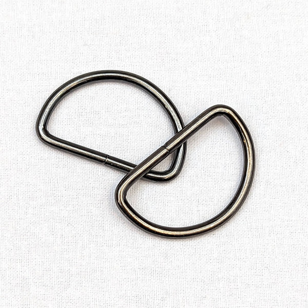 D-Rings - 32mm Gunmetal Grey - Set of 2