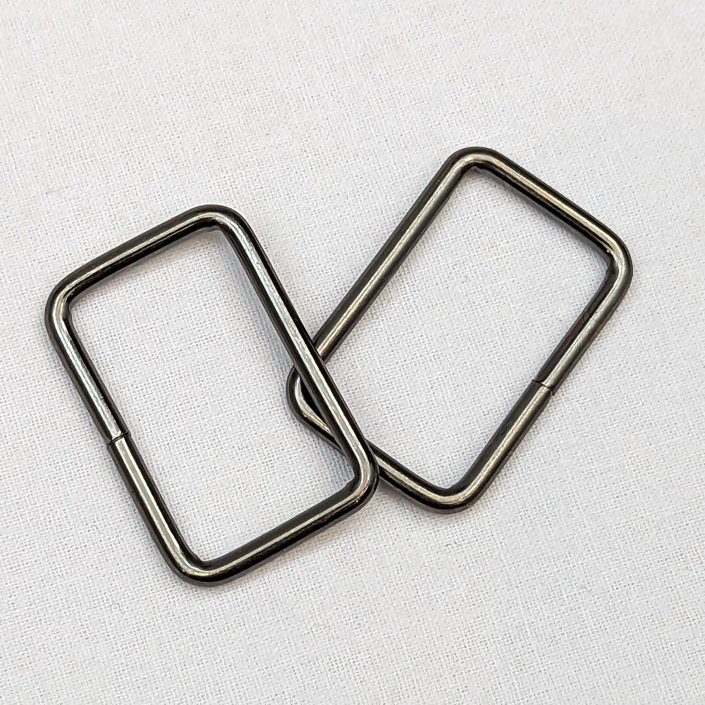 Metal Strap Connectors - 32mm Gunmetal Grey - Set of 2