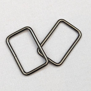 Metal Strap Connectors - 32mm Gunmetal Grey - Set of 2