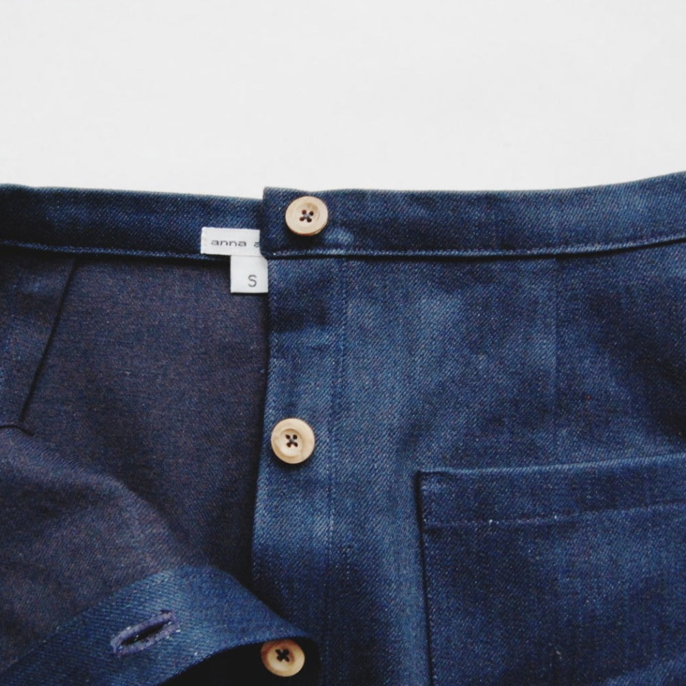 Anna Allen Clothing - Denim Button Up Skirt - PDF Pattern
