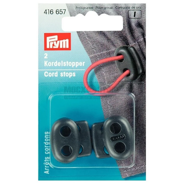 Prym 416657 - Plastic Cord Stops - Black
