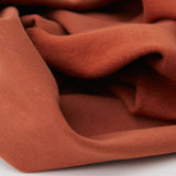 organic cotton rust colored fleece