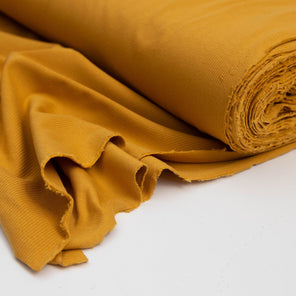 Cotton Ribbed Jersey - Ochre