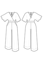 Victory Patterns - Rowena Jumpsuit & Pants - Size 0-18 - PDF Pattern